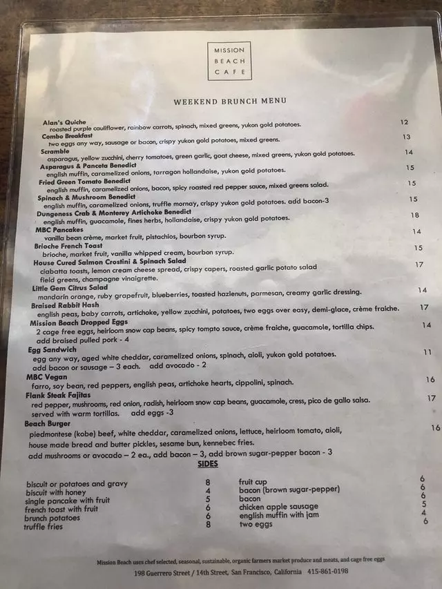 Mission Beach Cafe