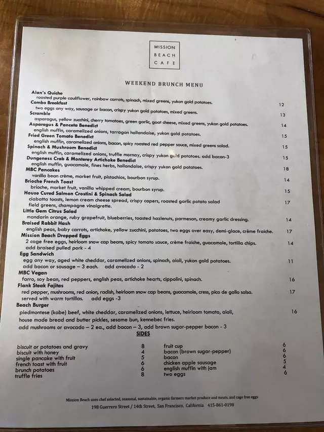 Mission Beach Cafe
