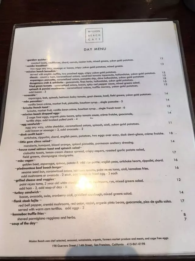 Mission Beach Cafe