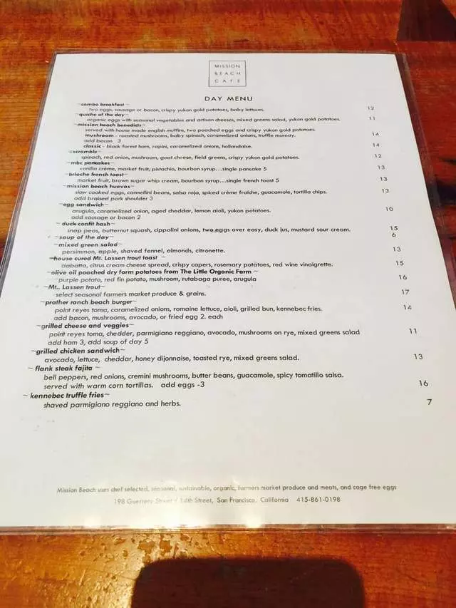 Mission Beach Cafe