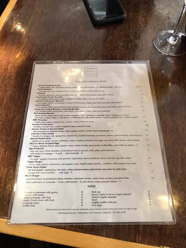 Mission Beach Cafe