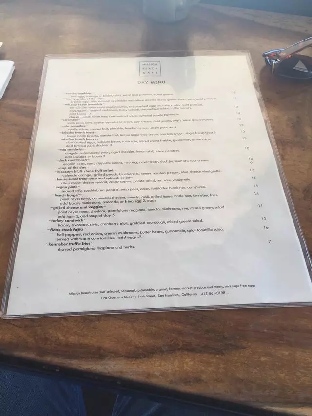 Mission Beach Cafe