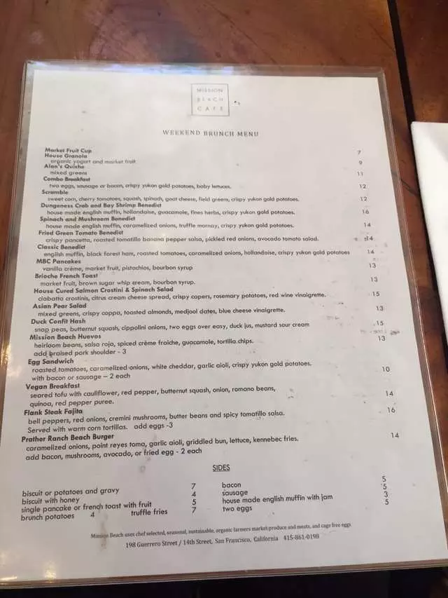 Mission Beach Cafe