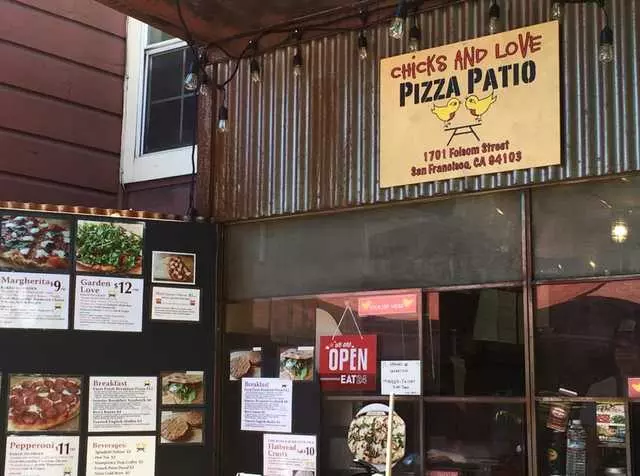 Chicks and Love Pizza Patio