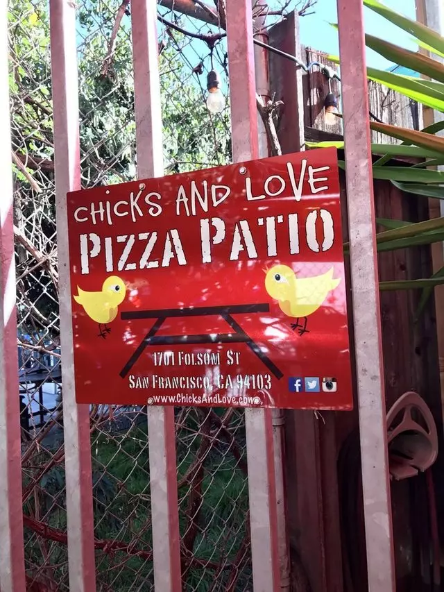 Chicks and Love Pizza Patio