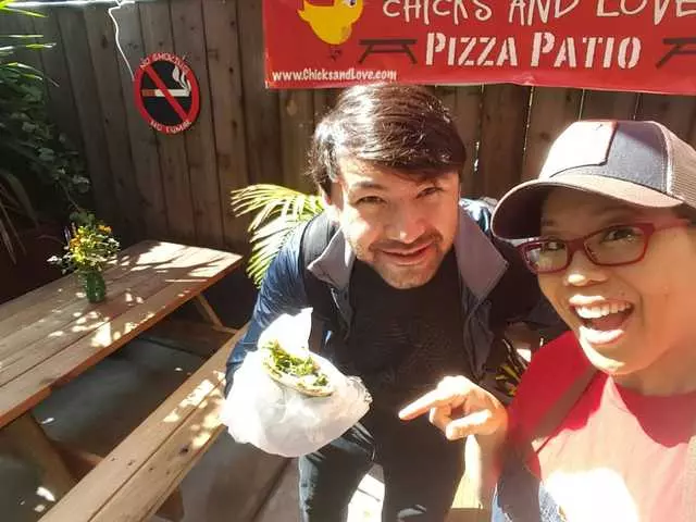 Chicks and Love Pizza Patio
