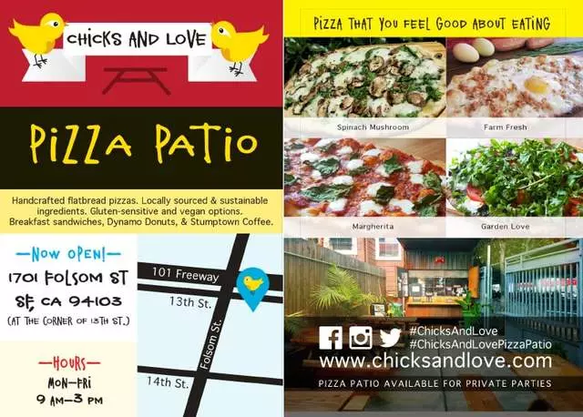 Chicks and Love Pizza Patio