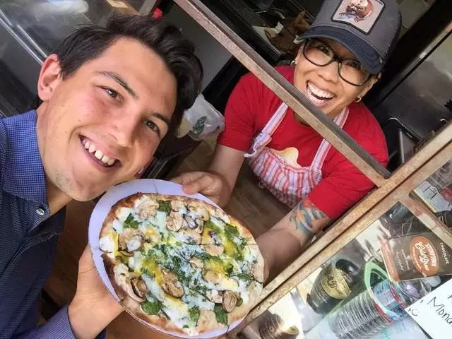 Chicks and Love Pizza Patio