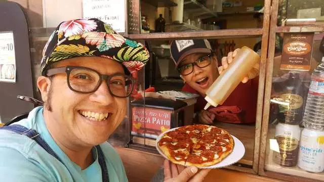 Chicks and Love Pizza Patio