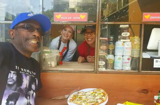 Chicks and Love Pizza Patio