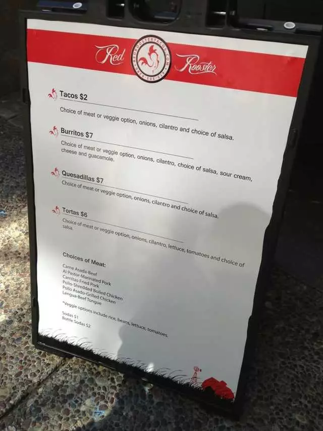 Red Rooster Tacos