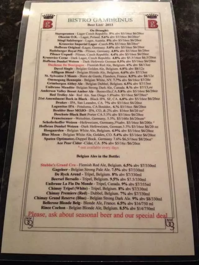 Bistro Gambrinus