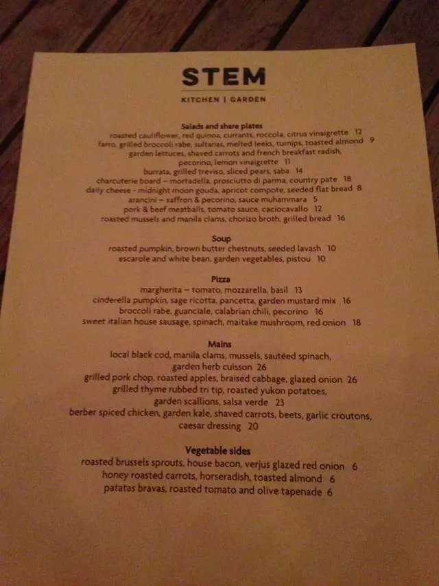 Stem Kitchen & Garden