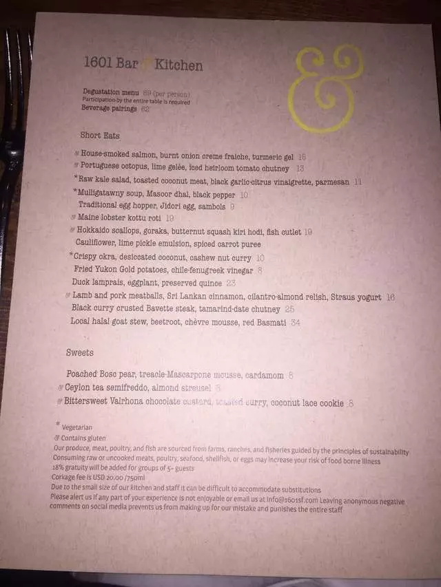 1601 Bar & Kitchen
