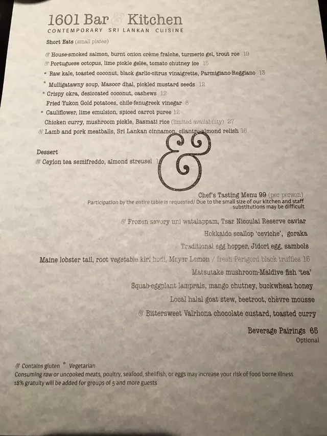 1601 Bar & Kitchen