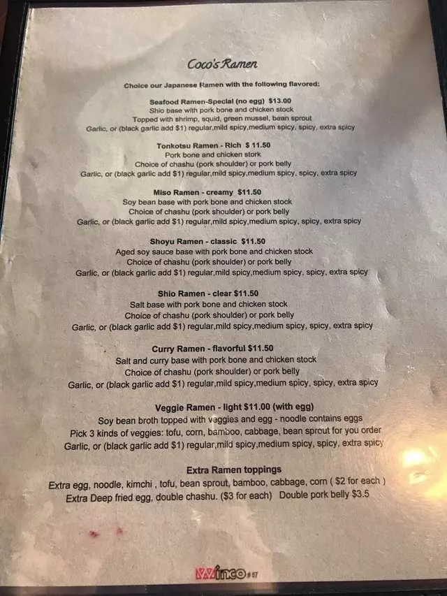 Coco’s Ramen