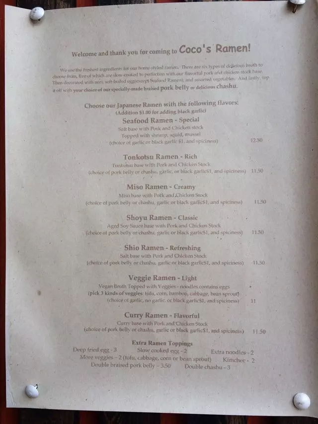 Coco’s Ramen