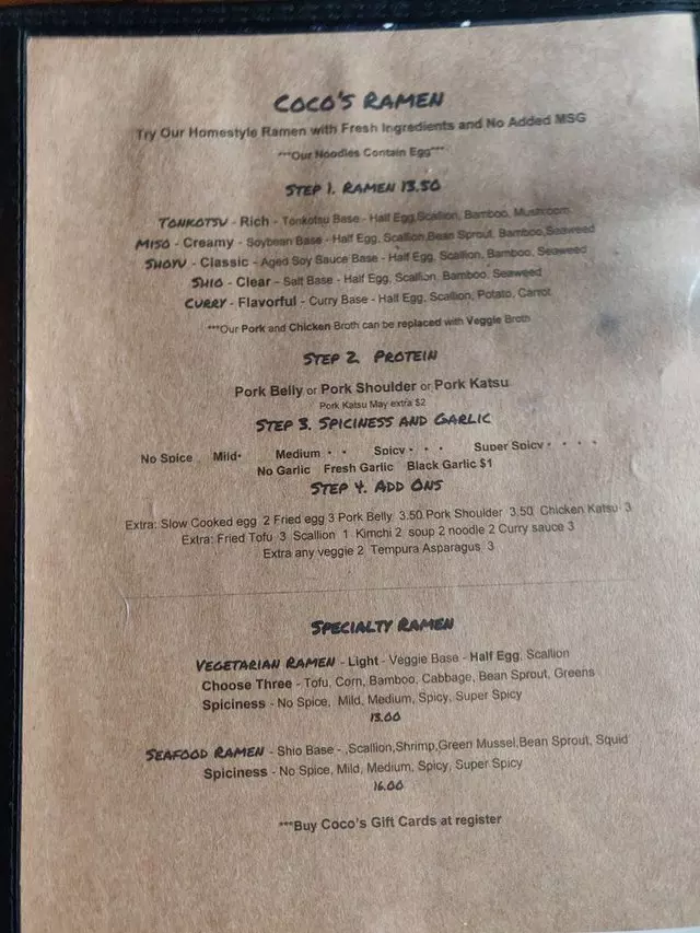 Coco’s Ramen