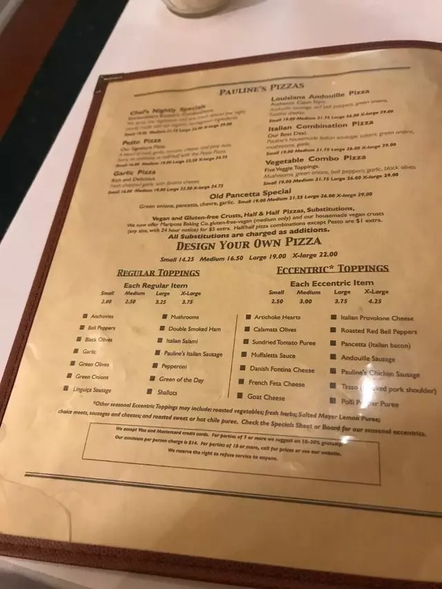 Pauline’s Pizza & Wine Bar