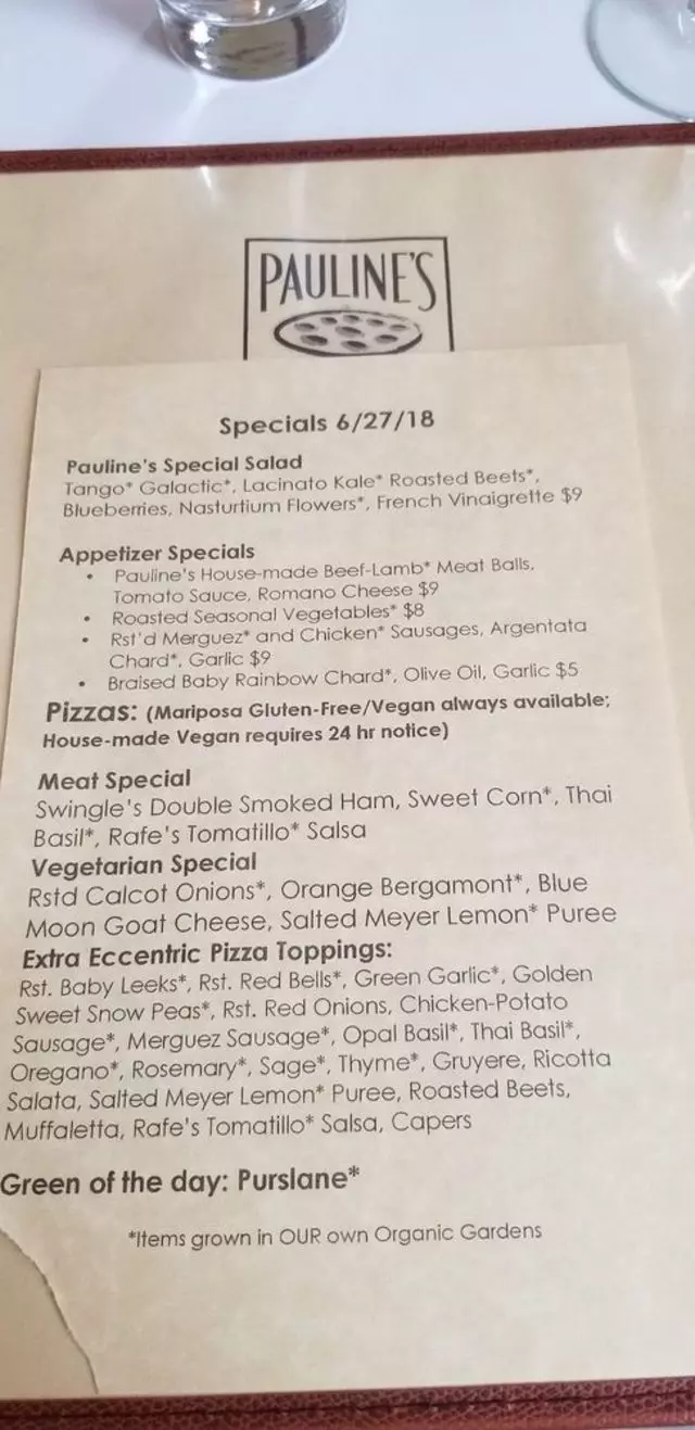 Pauline’s Pizza & Wine Bar