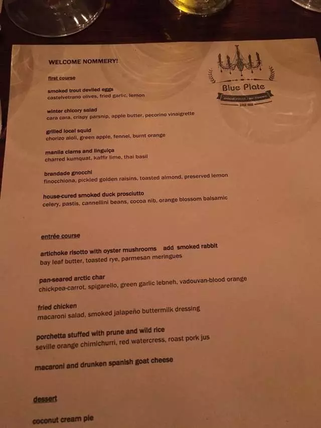 Blue Plate