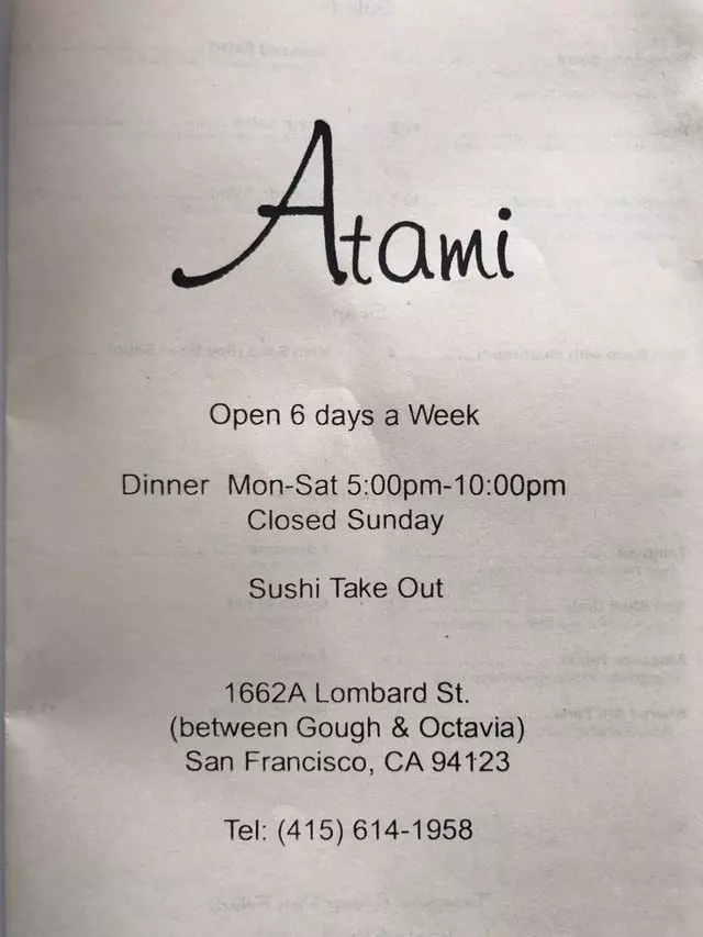 Atami Sushi Bar & Grill