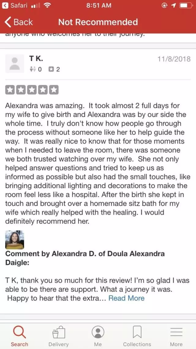 Doula Alexandra Daigle