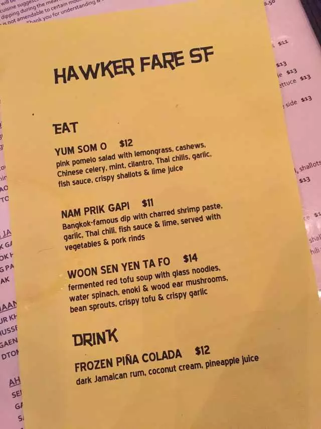 Hawker Fare