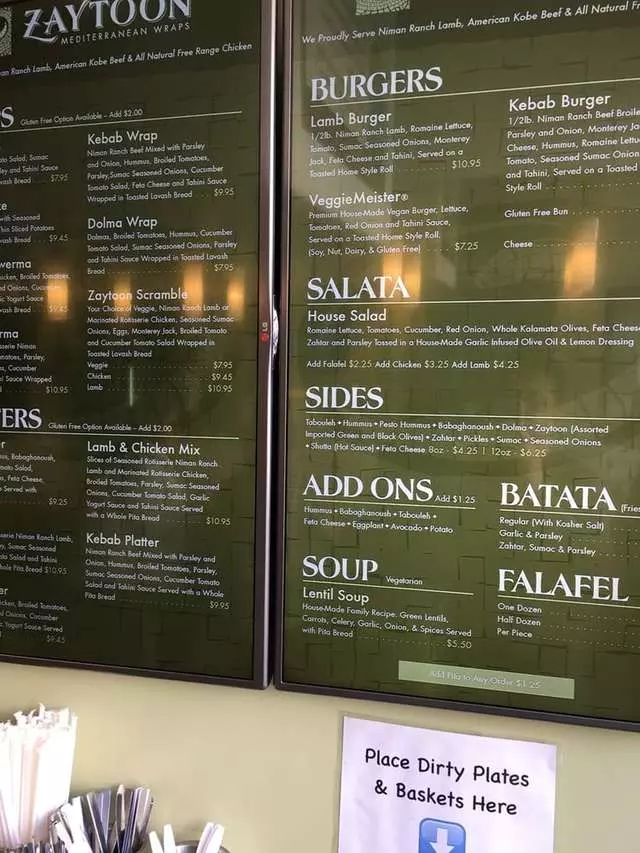 Zaytoon Mediterranean Wraps