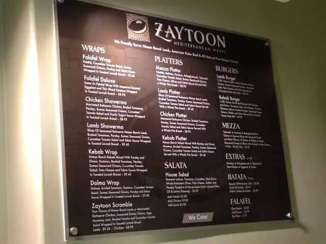 Zaytoon Mediterranean Wraps