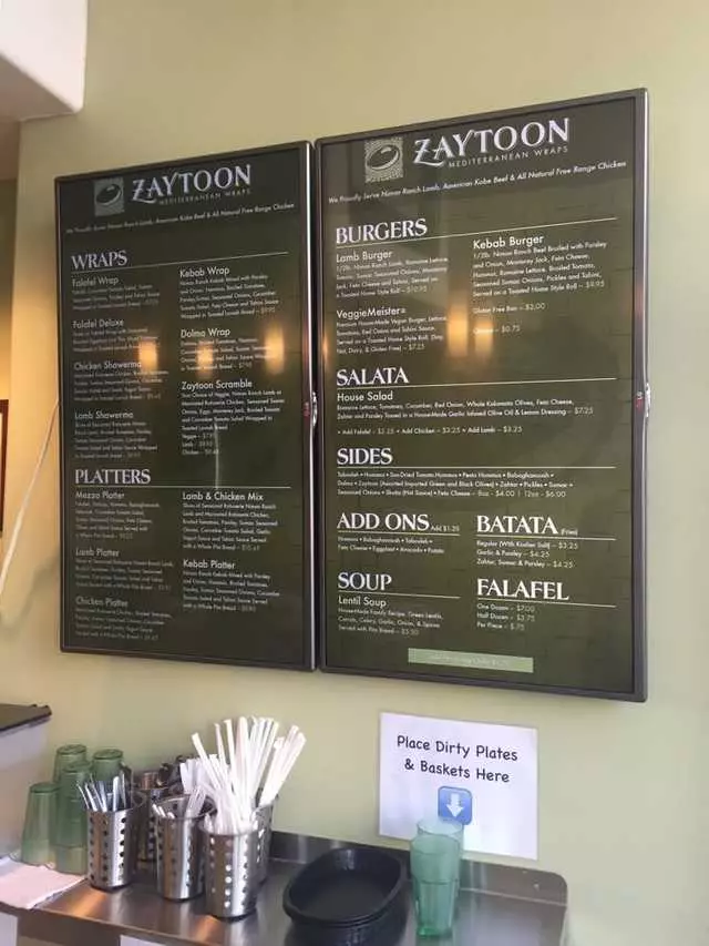 Zaytoon Mediterranean Wraps