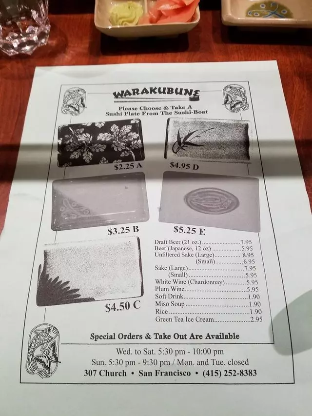 Warakubune Sushi