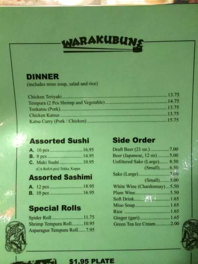 Warakubune Sushi