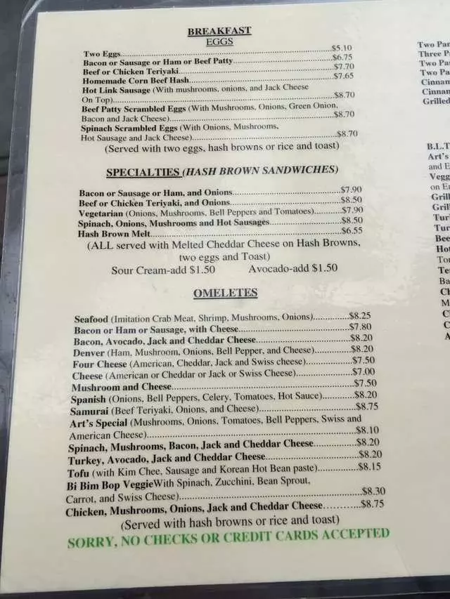 Art’s Cafe