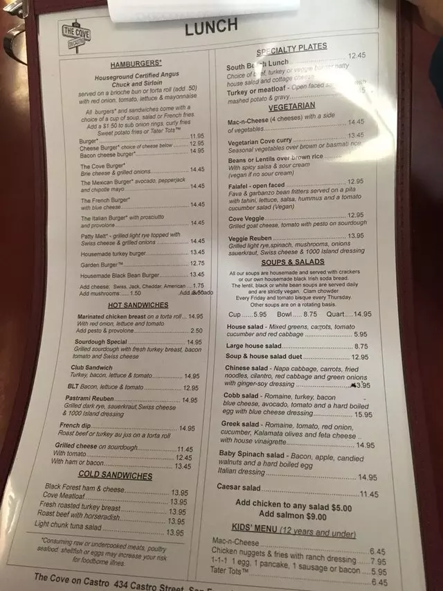 Cove On Castro Cafe