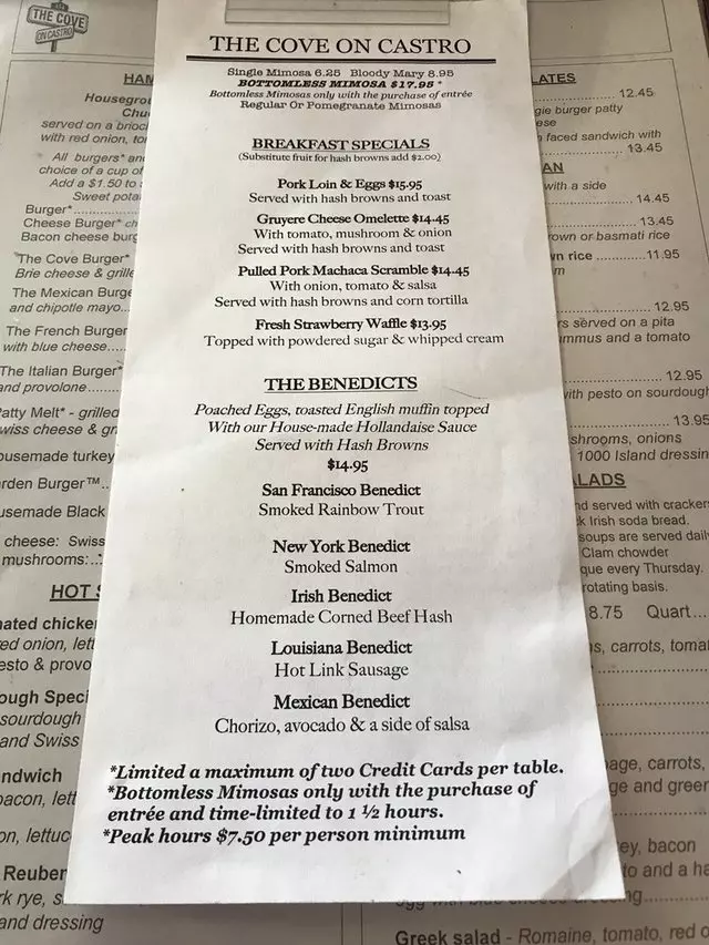 Cove On Castro Cafe