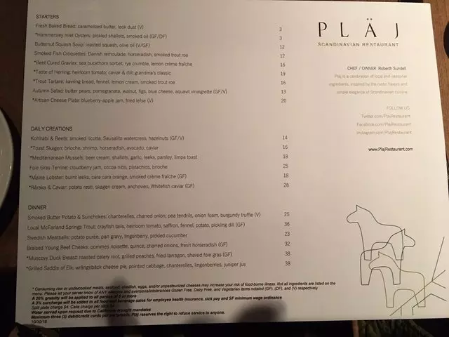 Pläj Scandinavian Restaurant & Bar