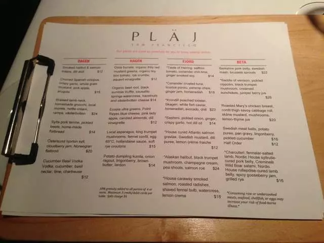 Pläj Scandinavian Restaurant & Bar