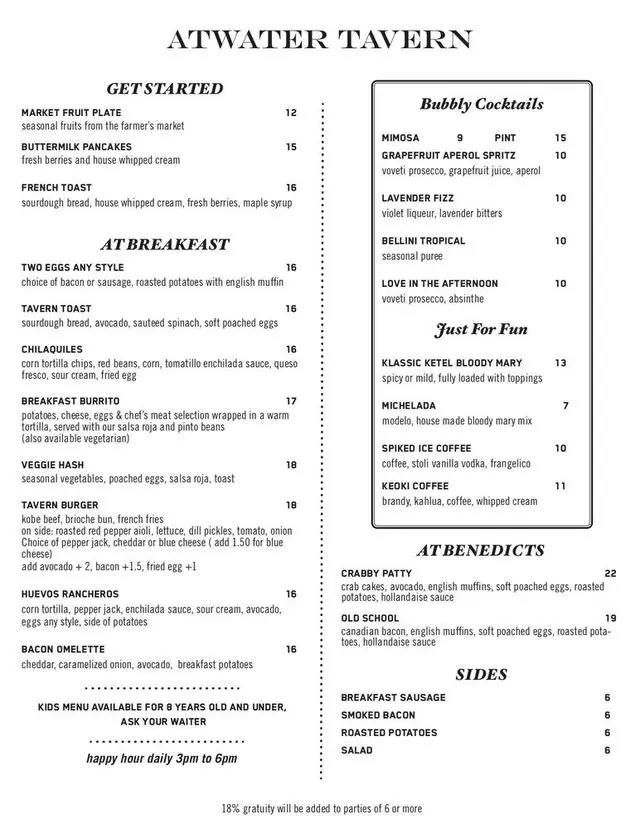 ATwater Tavern