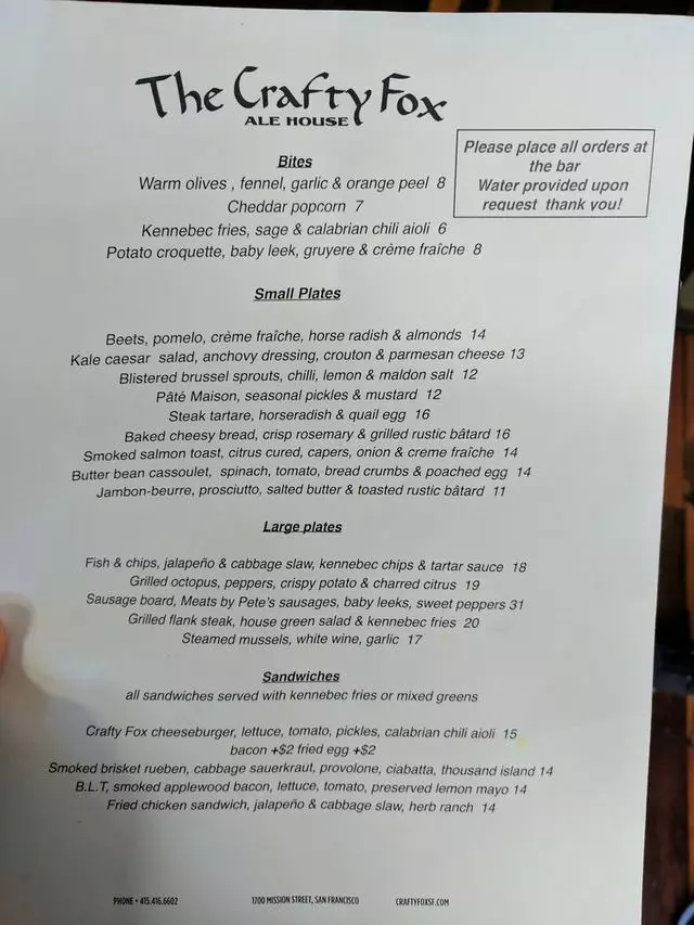 The Crafty Fox Ale House