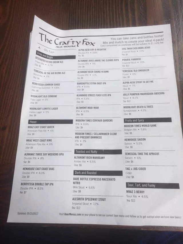 The Crafty Fox Ale House