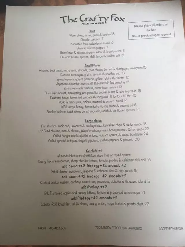 The Crafty Fox Ale House