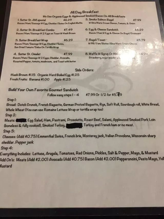 Sutter St. Cafe