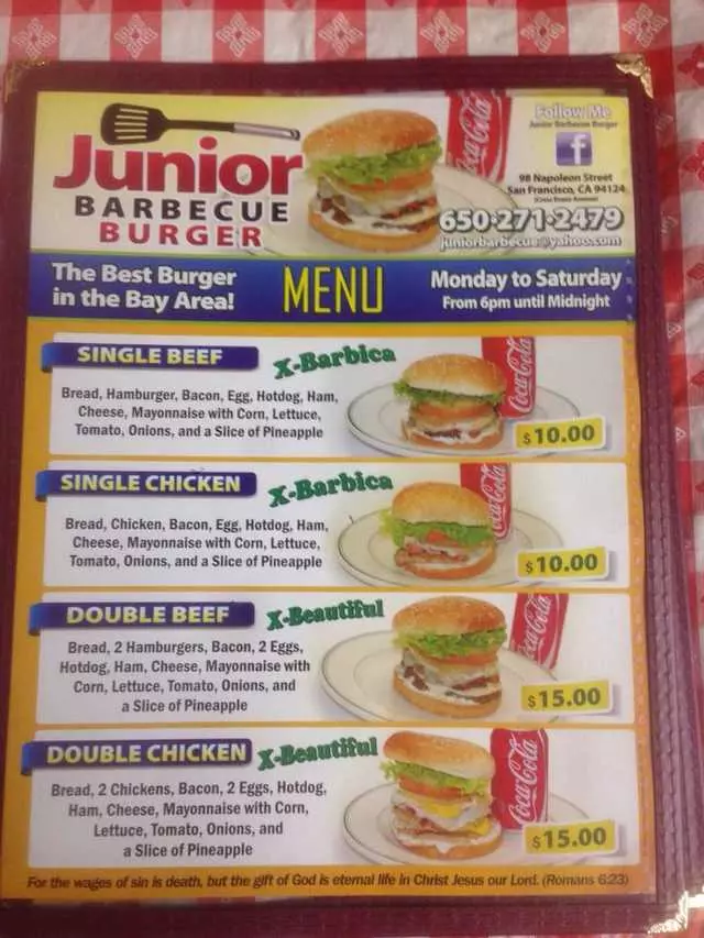 Junior Barbecue Burger